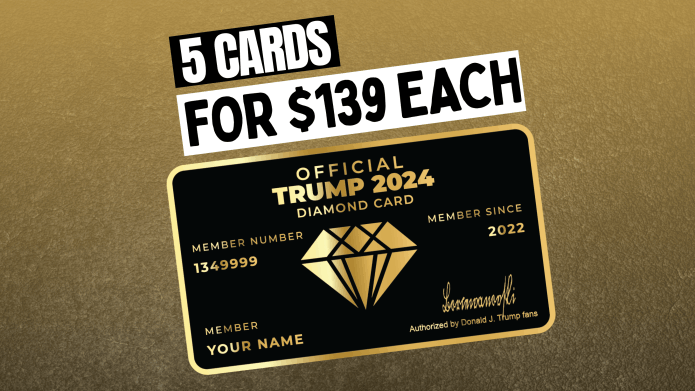 trump diamond card